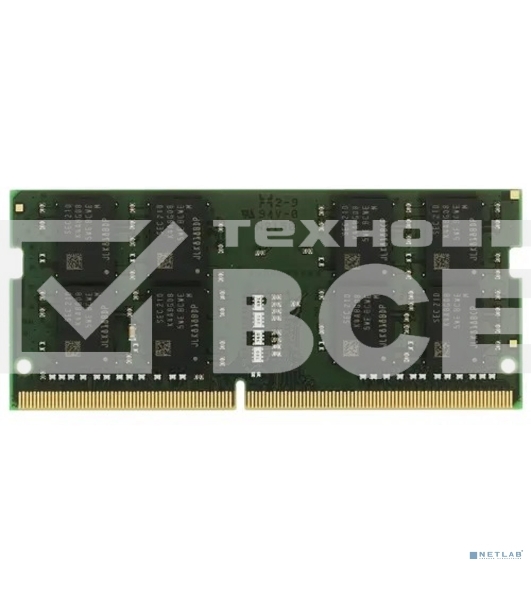 Оперативная память Kingston ValueRAM, DDR4, 16Gb (1x16Gb), 3200MHz, CL22, SO-DIMM