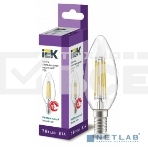 Лампа cветодиодная LED C35 Iek LLF-C35-7-230-40-E14-CL свеча прозр. 7Вт 230В 4000К E14 серия 360°, фото2