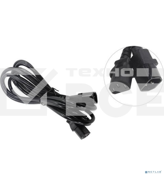 Кабель монитор-компьютер (UPS->уст-во) ExeGate Power EC-3P (С13->С14) VDE-250V-3*1,0-CU, 10A, 3м