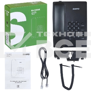Телефон проводной SANYO RA-S204B черный