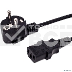 Кабель питания Filum ПВС-АП 3x0.75 CEE 7/7(Schuko) угловая - C13, 220/250В, 10А, чёрный, 1.8м, фото 1