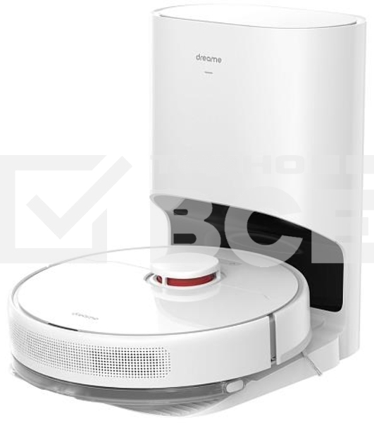 Робот-пылесос Dreame RLS3D Vacuum and Mop D10 Plus белый, 46 Вт, 5200 мАч Li-Ion, уборка сухая/влажная, пылесборник контейнер 0.4 л