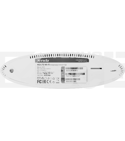 Роутер Tenda 4G03 4G LTE wiFi, 300Мбит/с, поддержка TR069, слот для SIM-карт