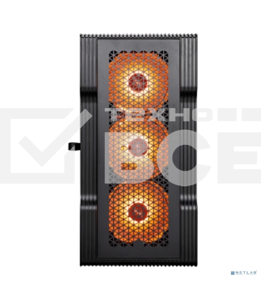 Компьютерный корпус 1STPLAYER TRILOBITE T3 ARGB черный mATX 4x120мм ARGB fans T3-BK-4F7