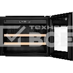 Винный шкаф Kuppersberg RBW 46, встраиваемый, High-Tech, объем 62 л, вместимость 28 бутылок, диапазон температуры 5-20 градусов, сенсорное открытие двери, 2 полки из бука, LCD дисплей, уровень шума 40 дБ, черный, фото8