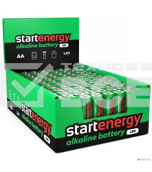 Батарейки СТАРТ R6-SH4 - 60/1200, AA, 4 шт. в шринке со стикером