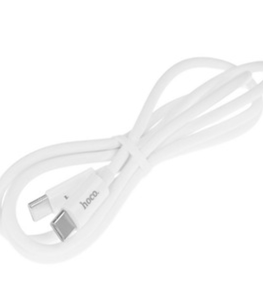 Кабель HOCO (6931474783264) силикон 1м USB 3.0A PD 60W для Type-C Type-C белый 1 м
