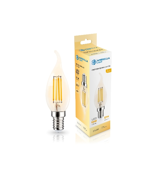 Лампа светодиодная 351523 Filament LED CF35 15W E14 2700K 220-240V