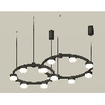 Светильник Ambrella light XR92091006/13 SBK/FR/CL черный песок/белый матовый/прозрачный GX53 (A9209, C9238, C9232, N8399), фото 1