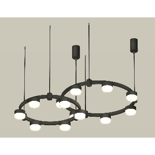 Светильник Ambrella light XR92091006/13 SBK/FR/CL черный песок/белый матовый/прозрачный GX53 (A9209, C9238, C9232, N8399)