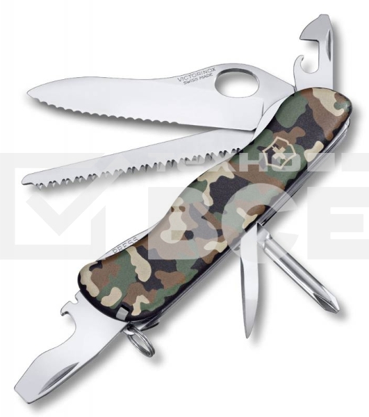 Нож перочинный Victorinox Trailmaster (0.8463.MW94) 111мм 12функций камуфляж карт.коробка