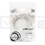 Кабель удлинитель USB2.0 Pro Cablexpert CCF-USB2-AMAF-TR-6, AM/AF, 1,8м, экран, 2феррит.кольца, прозрачный, пакет, фото6