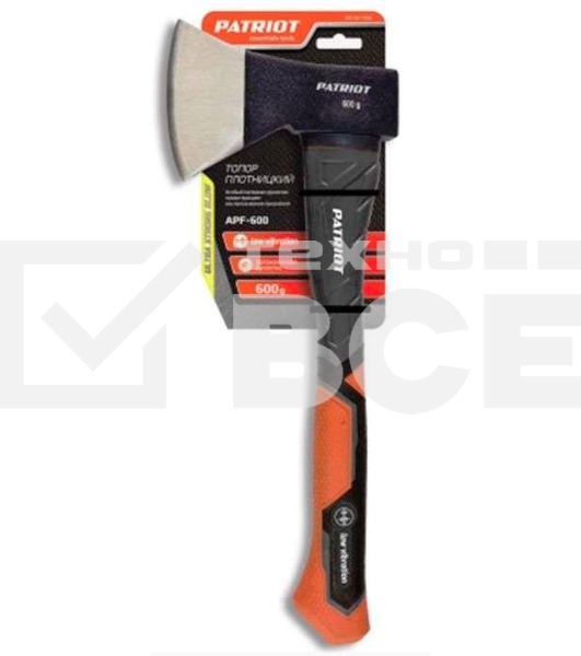 Топор Patriot APF-600 черный/оранжевый (350001306)