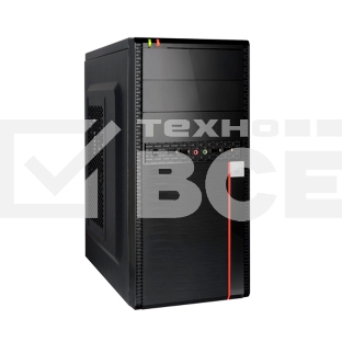 Компьютерный корпус Minitower ExeGate BA-204U (mATX, без БП, 2*USB+2*USB3.0, аудио, черный)