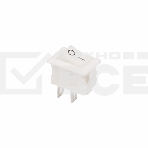 Выключатель клавишный 250V 3А (2с) ON-OFF белый Micro Rexant, фото 1