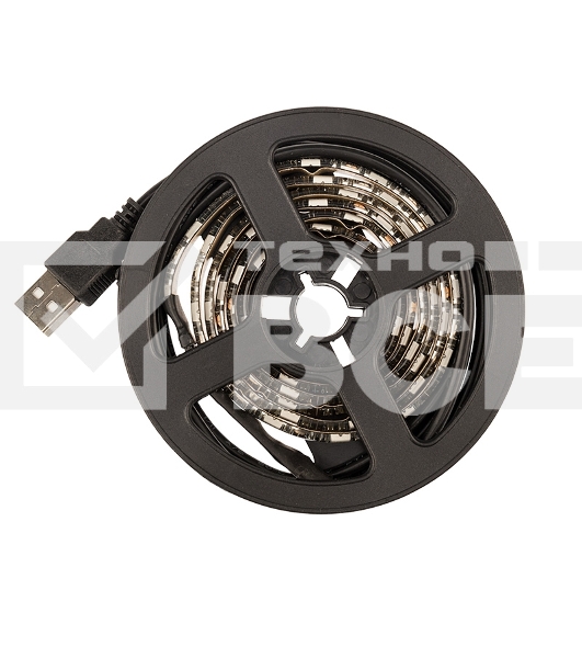 Лента LED с USB коннектором 5 В, 10 мм, IP65, SMD 5050, 60 LED/m, цвет свечения RGB