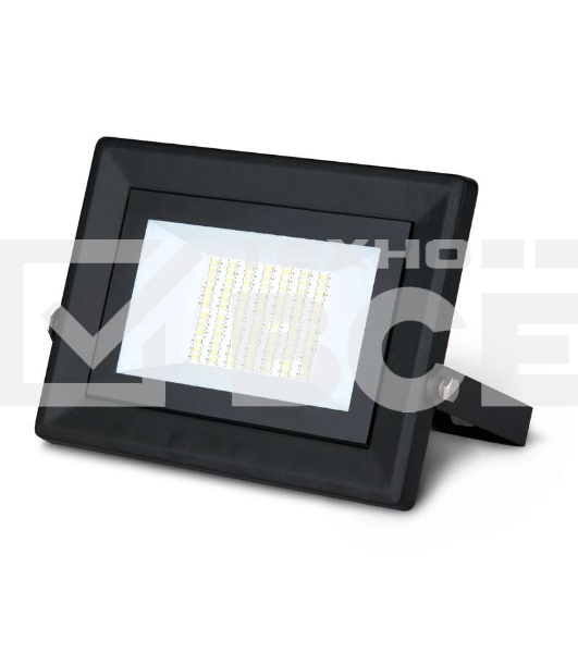 Прожектор светодиодный Led Qplus 50Вт IP65 6500К черный Gauss 613511350