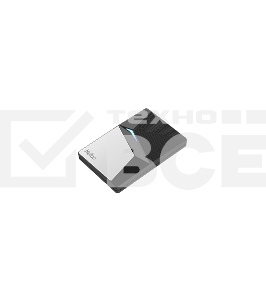 Внешний накопитель SSD External Netac 960Gb Z7S <NT01Z7S-960G-32BK> (USB3.2, up to 550/480MBs, 89х60х11.5mm, Aluminium+Steel+Plastic)