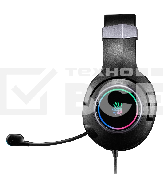 Наушники с микрофоном A4Tech Bloody G350 черный 2м мониторные USB оголовье (G350 USB/ BLACK)