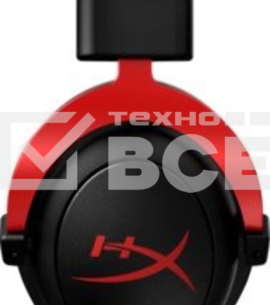 Наушники с микрофоном HyperX Cloud II черный/красный 1м мониторные оголовье (4P5M0AA)