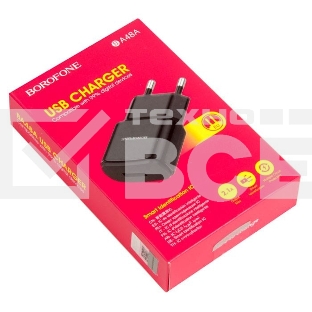 Зарядное устройство BOROFONE BA48A Orion single port charger(EU), черный