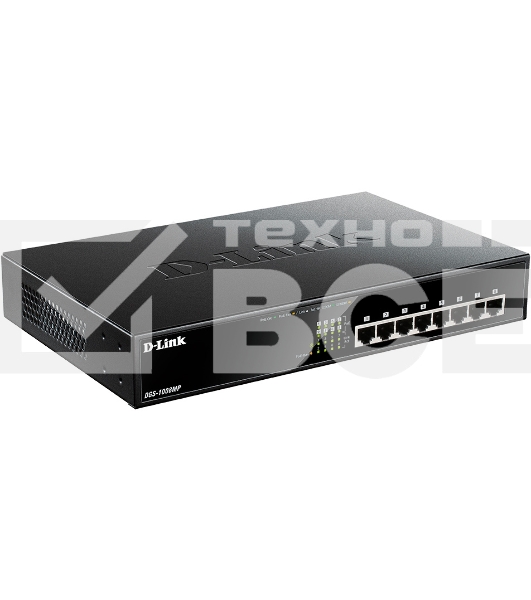 Коммутатор D-Link DGS-1008MP/B1A