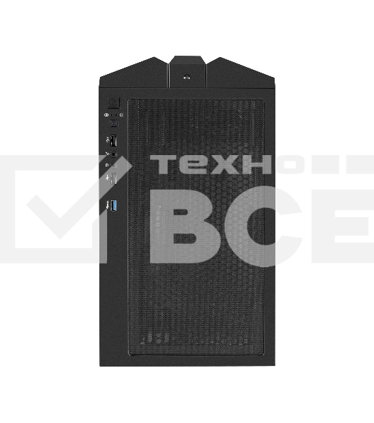 Компьютерный корпус Miditower ExeGate EVO-9205-NPX500 (ATX, БП 500NPX с вент. 12 см, с окном, 1*USB+1*USB3.0, аудио, 3 вент. 12см с RGB подсветкой)