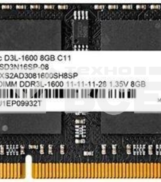 Оперативная память NETAC Basic, DDR3L, 8GB (1x8GB), 1600MHz, CL11, SO-DIMM