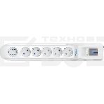 Сетевой фильтр Pilot L GP 6 розеток (5 евро + 1GP) 7 м/ Surge protector Pilot L GP 6 outlets (5 EUR + 1GP) 7 m white, фото4