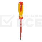 Отвертка Matrix Insulated, SL5,5 x 125 мм, CrMo, до 1000 В, двухкомп. рукоятка, фото3