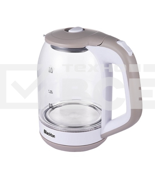 Чайник Blackton Bt KT1823G Белый-Бежевый Мощность1500Вт, Максимальный объем 1.8л