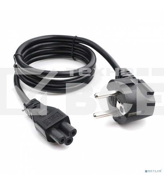 Кабель питания для ноутбуков Cablexpert PC-186-ML12-1M, 1м, Schuko- C5, 10А, пакет