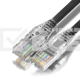 Патч-корд 3.0m UTP кат.6, серый, коннектор ABS, 24 AWG, ethernet high speed 10 Гбит/с, RJ45, T568B, GCR-55428