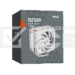 Кулер для процессора PCCooler RZ500 WH (250W, 4-pin PWM, 155mm, Al/Cu, 5x6mm, 1x120mm, 86.73CFM, 32dBA, 2200RPM, S: 1851/1700/1200/115X, AM5/AM4, white), фото 1