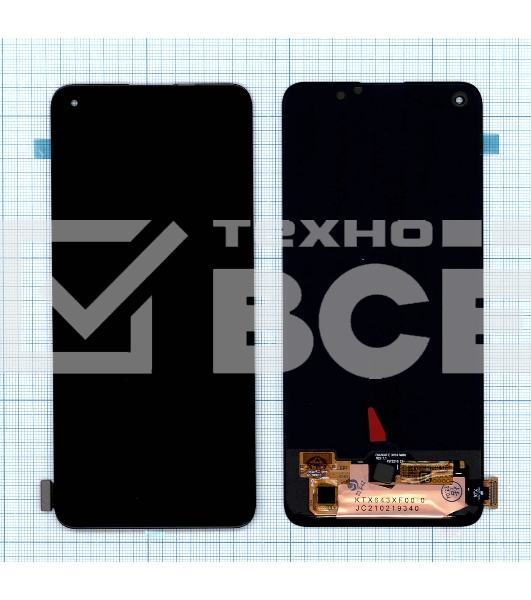 Дисплей для Realme 8, Realme 8 Pro (OLED) черный