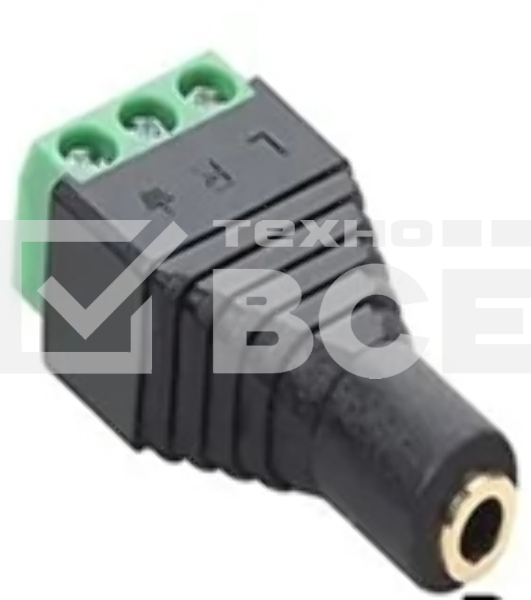 Сборный разъем miniJack 3.5 мм 2 канала