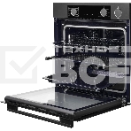 Электрический духовой шкаф Kuppersberg KSO 610 SG 60 см, 80 л, High-Tech, 10 режимов, ПАР, Soft Close, телескопические направляющие, черный/темный графит, фото7