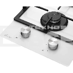 Варочная поверхность MONSHER MGG 33 Blanc, газ, High-Tech, 30 см, автоматический электроподжиг, газ-контроль, форсунки под сжиженый газ, SABAF конфорки, чугунные решетки, цвет белый, фото5