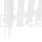 Забор декоративный Palisad 36х300 см, белый,, фото2