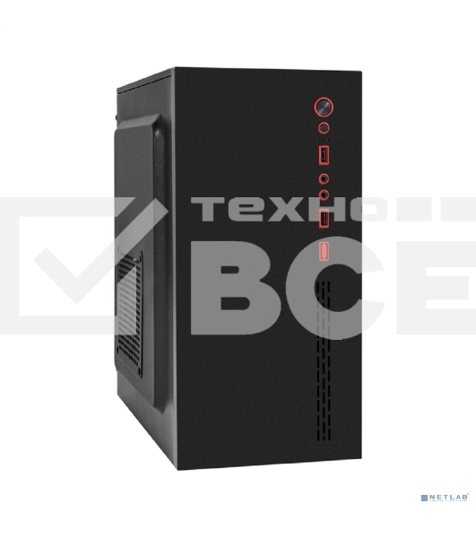 Компьютерный корпус Minitower ExeGate BAA-403 (mATX, без БП, 2*USB, HD Audio, черный)