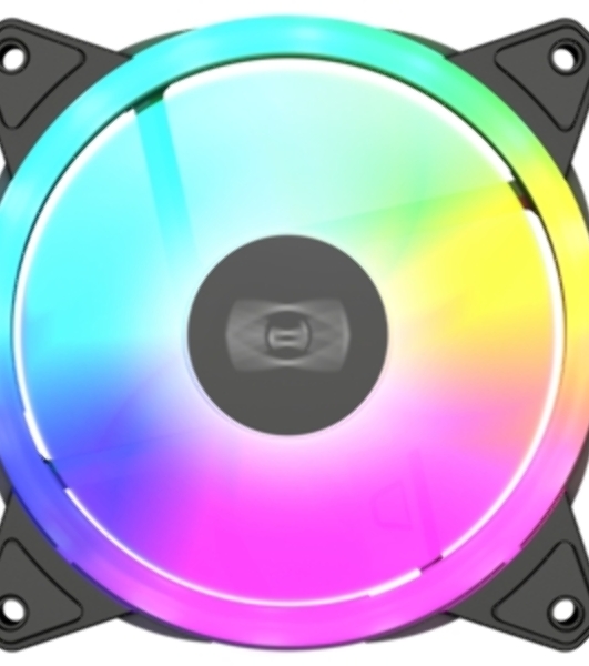 Вентилятор для корпуса PCCooler F3 T120 ARGb белый, 120 мм, 1800 об/мин, 21.6 дБ, 4 pin