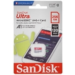 Флеш карта microSDXC 256GB SanDisk Ultra Class 10, UHS-I, R 150 МБ/с, SDSQUAC-256G-GN6MA, фото 1