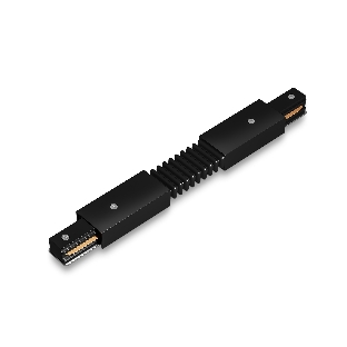 GL7176 BK черный матовый коннектор гибкий для однофазного шинопровода Standard 220V NEW 285*35*20