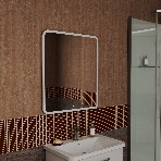 Зеркало Bau Stil 70х80, сенсорная LED подсветка, пластиковый защитный корпус, фото8