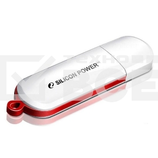Флеш диск Silicon Power 8Gb LuxMini 320 SP008GBUF2320V1W USB2.0 белый