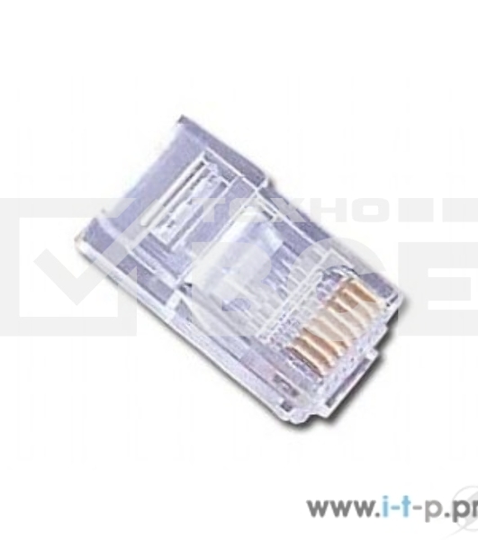 Вилка RJ-45 (8P8C) PLUG3UP6/10 универсальная кат.5e, контакты 6 микродюймов