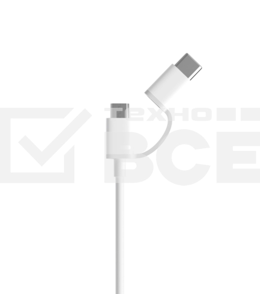 USB-кабель Xiaomi Mi 2-in-1 USB Cable Micro-USB to Type-C  (30cm)
