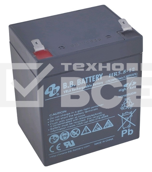 Батарея B.B.Battery HR 5.8-12 (12V 5.8Ah)