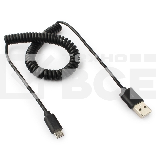 Кабель Cablexpert USB 2.0 Pro, AM/microBM 5P, 1.8м, витой, черный, пакет (CC-mUSB2C-AMBM-6)