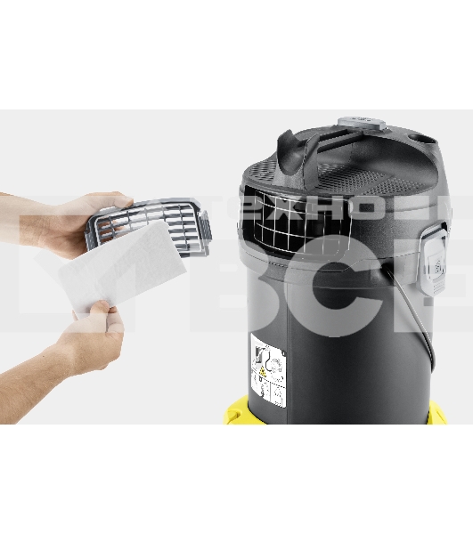 Пылесос Karcher AD 4 PREMIUM желтый/черный, 150/600 Вт, уборка сухая, пылесборник контейнер 17 л